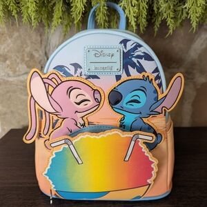 Disney Loungefly Stitch and Angel Mini Backpack